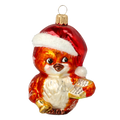 Scarlet Chorister | Hand-Painted Glass Ornament | Blubom 2020-149