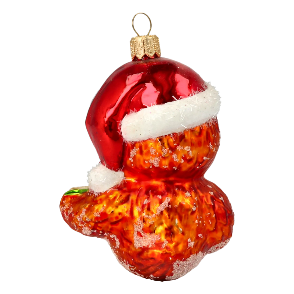 Scarlet Chorister | Hand-Painted Glass Ornament | Blubom 2020-149
