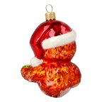 Scarlet Chorister | Hand-Painted Glass Ornament | Blubom 2020-149