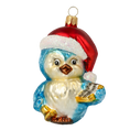 Załaduj obraz do przeglądarki galerii, Azure Caroling Songbird Premium christmas glass ornament 2020-150
