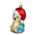 Załaduj obraz do przeglądarki galerii, Azure Caroling Songbird Premium christmas glass ornament 2020-150
