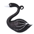 Load image into Gallery viewer, Starlit Midnight Swan Premium christmas glass ornament 2020-151
