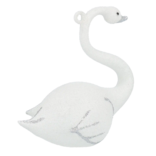 Łabędź Szklana Ozdoba