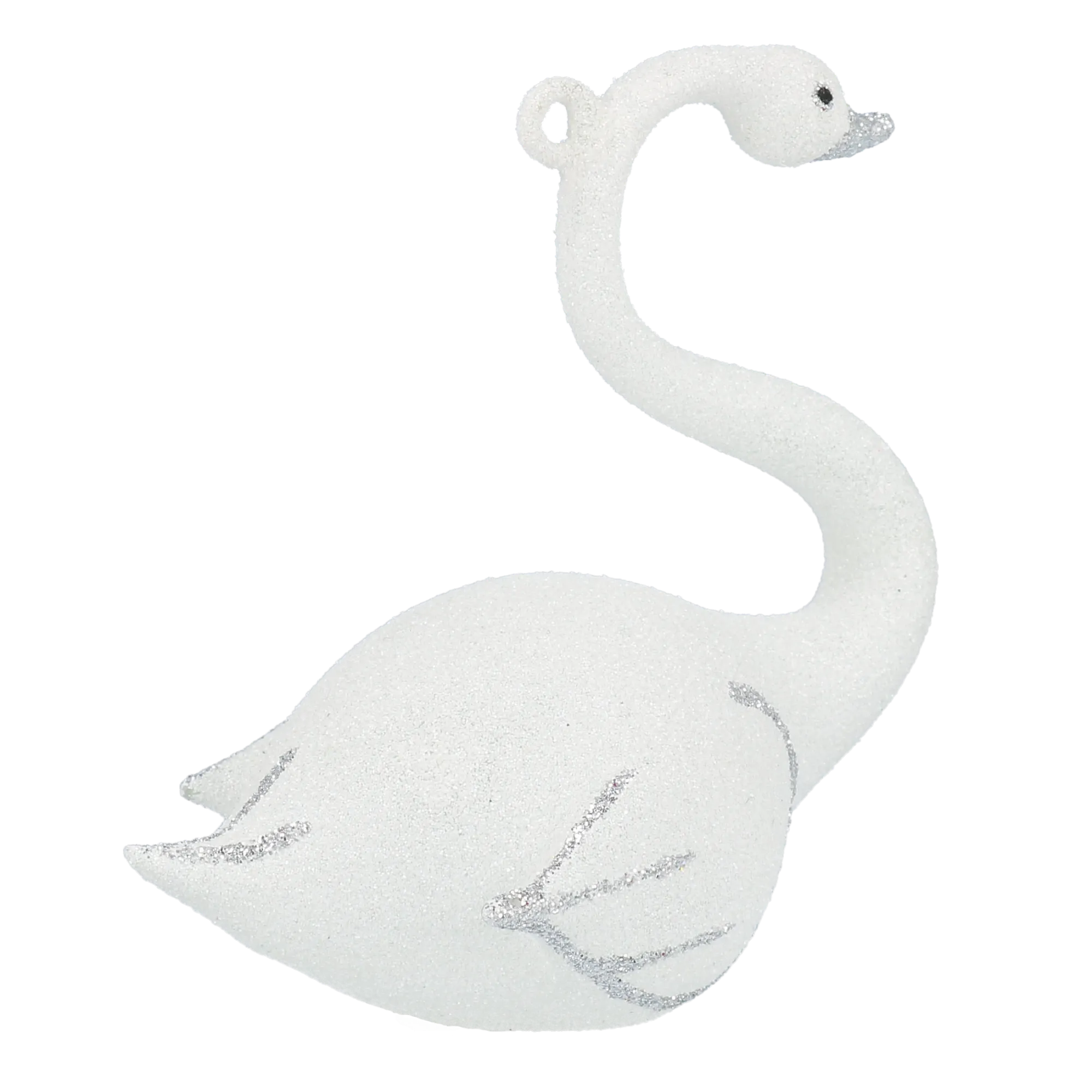 Frosted White Swan Premium christmas glass ornament 2020-152