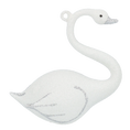 Load image into Gallery viewer, Frosted White Swan Premium christmas glass ornament 2020-152
