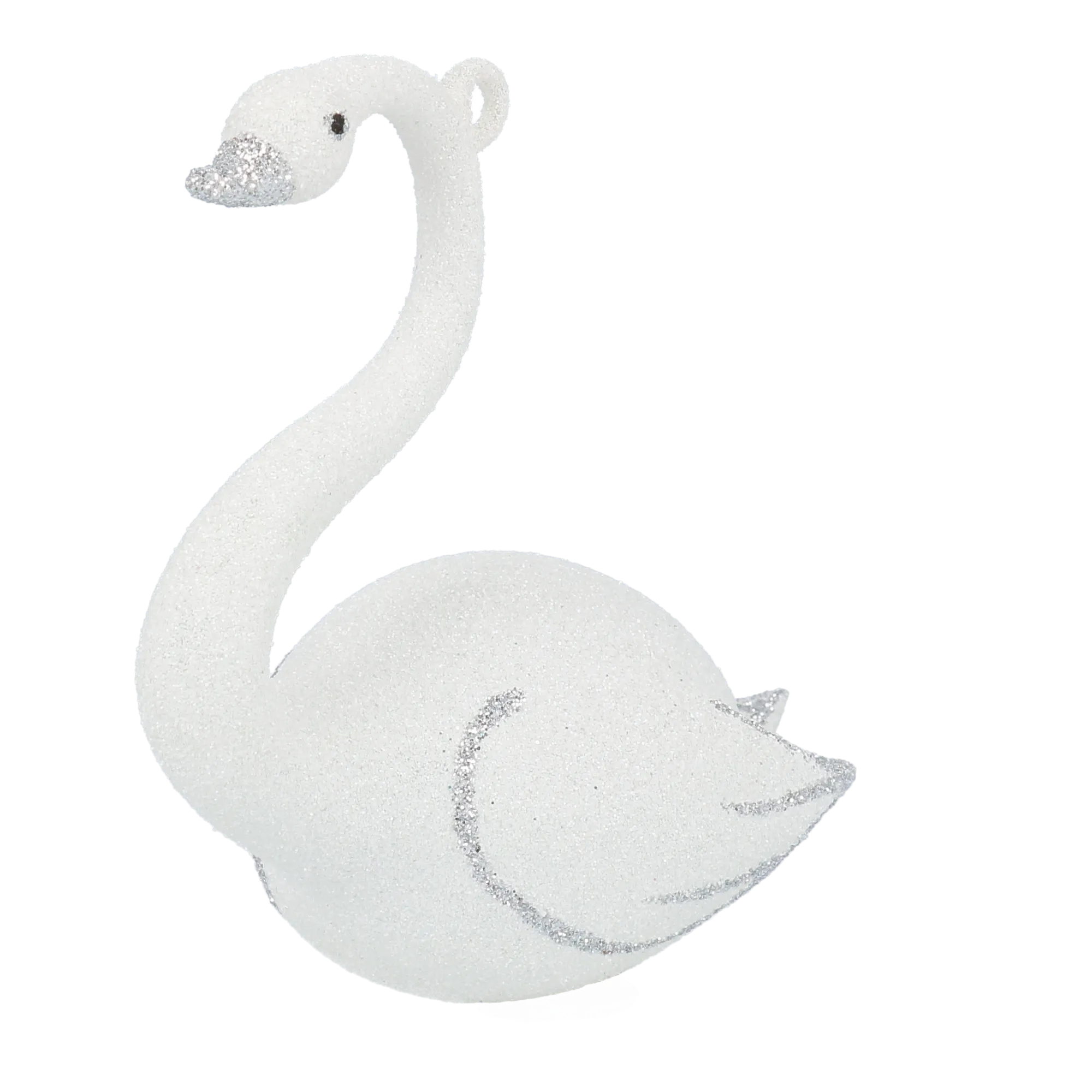 Frosted White Swan Premium christmas glass ornament 2020-152