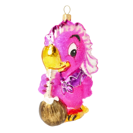 Papuga Szklana Ozdoba