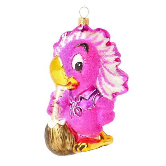 Papuga Szklana Ozdoba