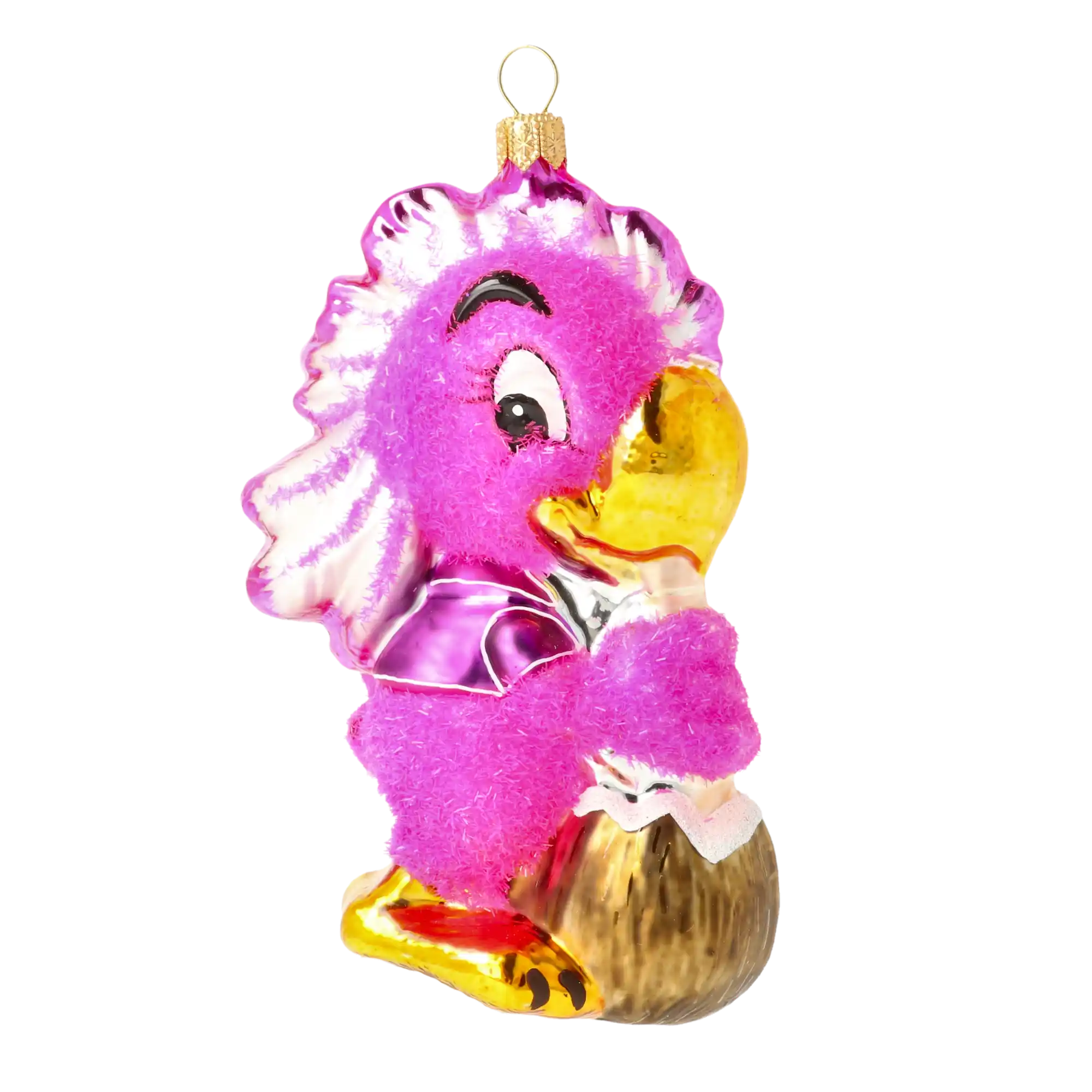 Papuga Szklana Ozdoba