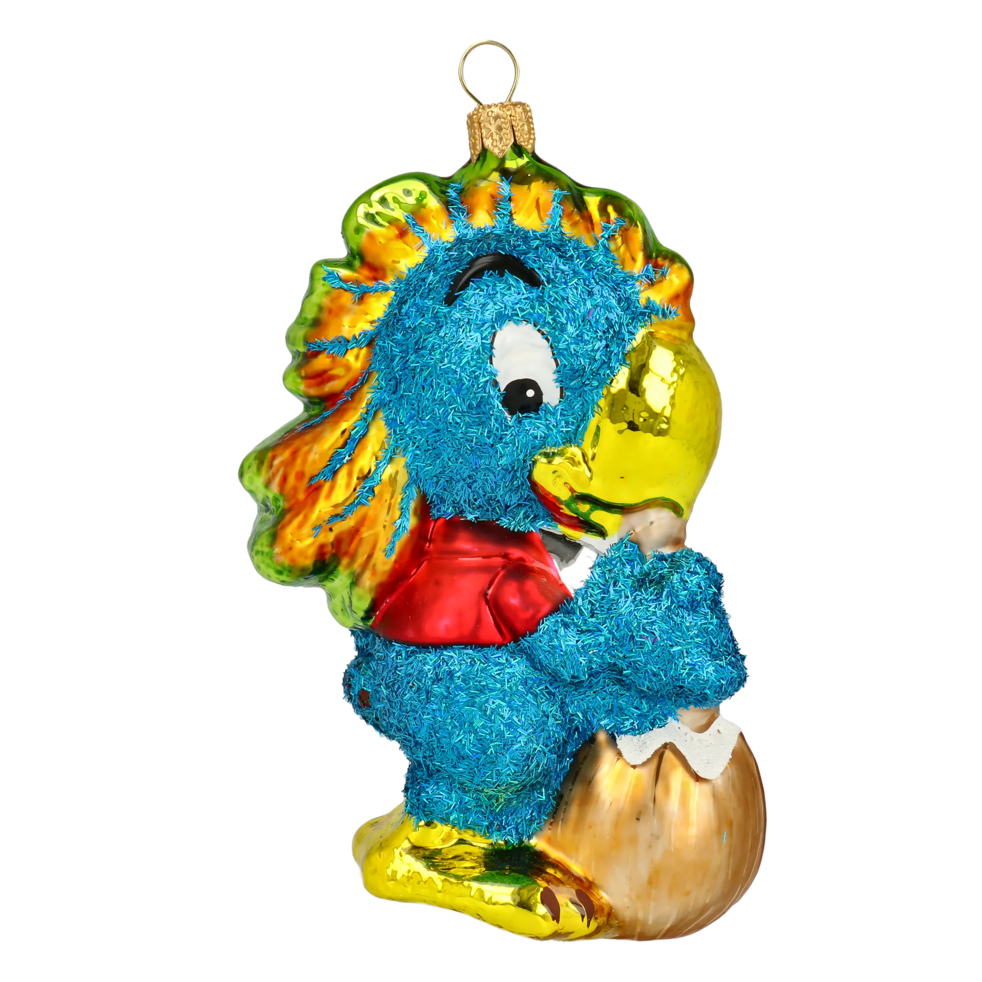 Azure Serenade Parrot Premium christmas glass ornament 2020-159