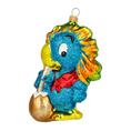 Załaduj obraz do przeglądarki galerii, Azure Serenade Parrot Premium christmas glass ornament 2020-159
