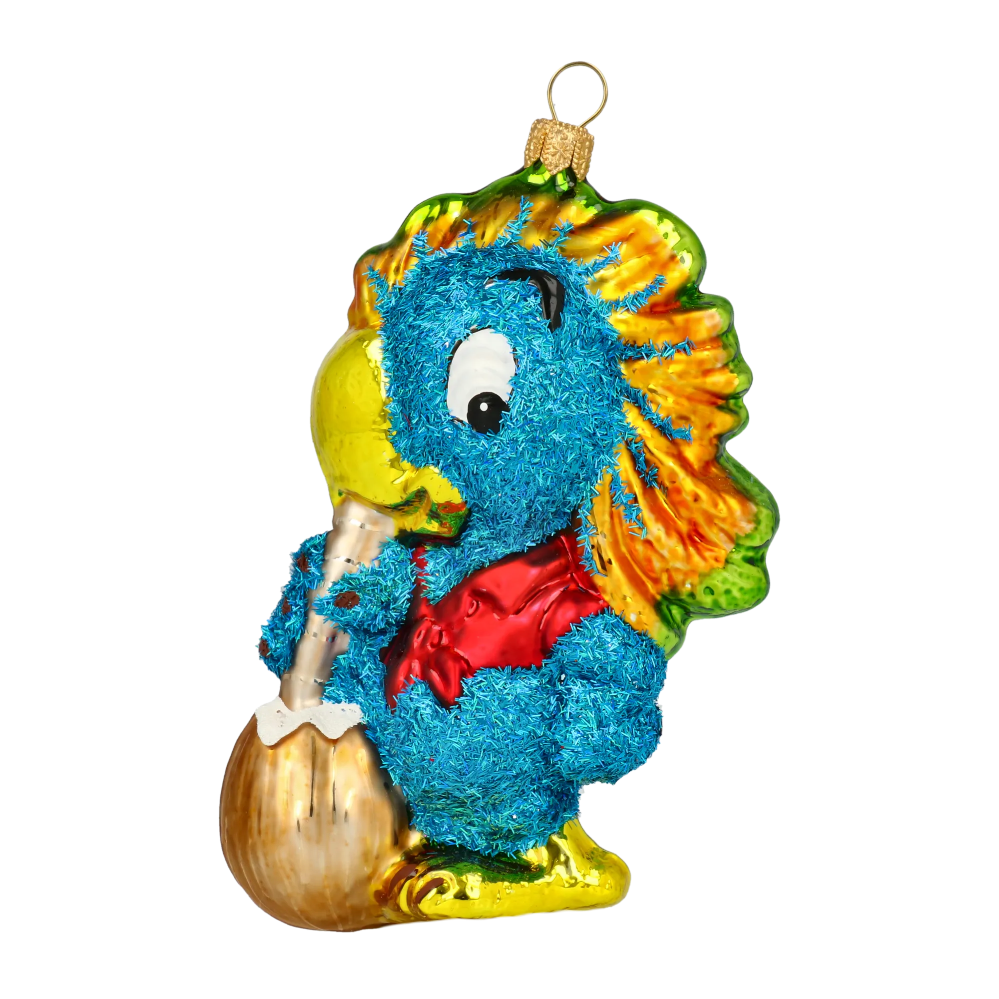 Azure Serenade Parrot Premium christmas glass ornament 2020-159