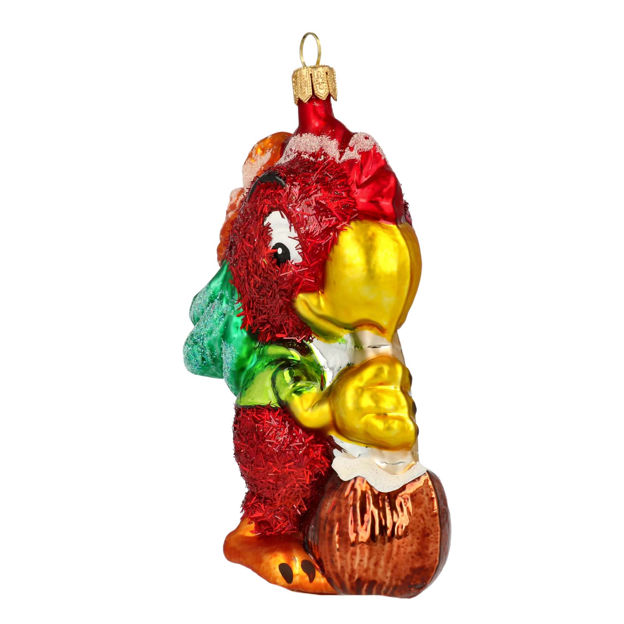 Scarlet Tropical Macaw Premium christmas glass ornament 2020-162