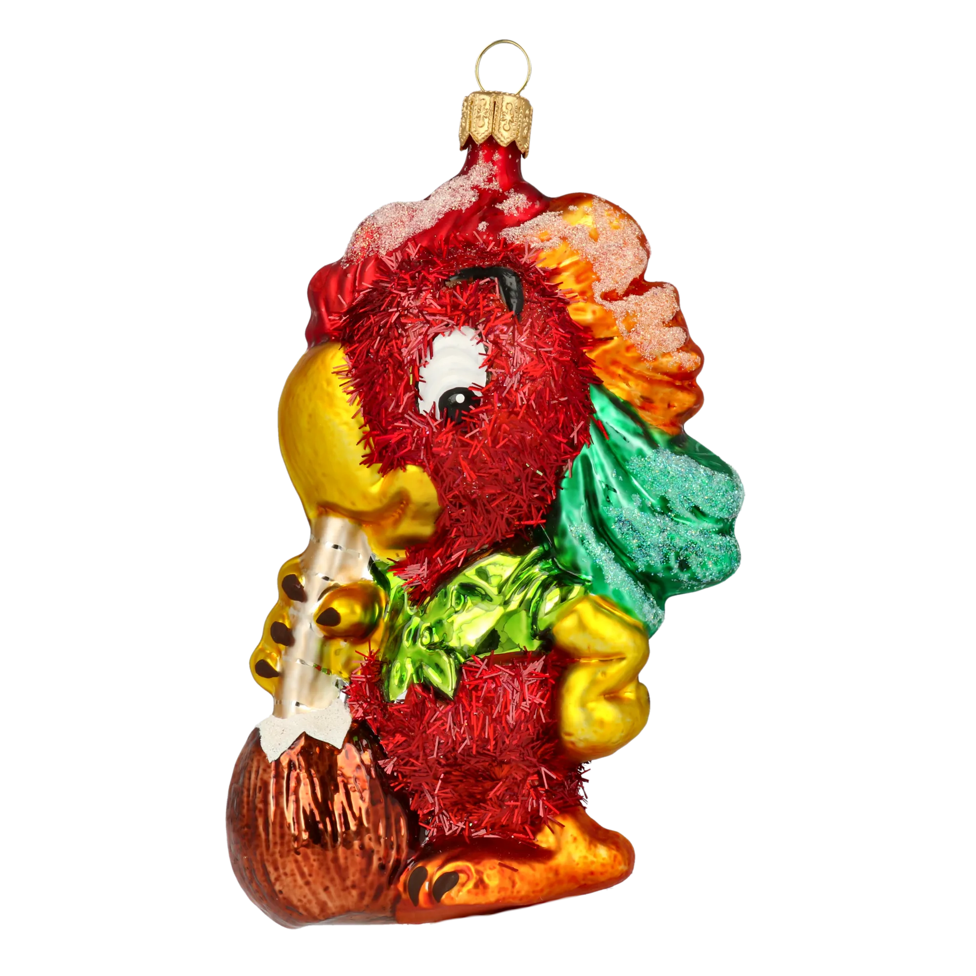 Scarlet Tropical Macaw Premium christmas glass ornament 2020-162