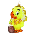 Inquisitive Island Forager | Hand-Painted Glass Ornament | Blubom 2020-163