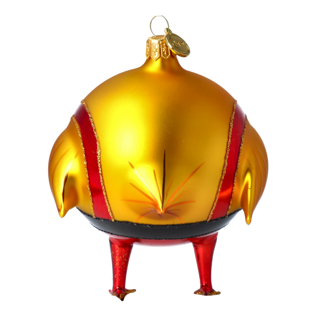 Earnest Herald | Hand-Painted Glass Ornament | Blubom 2020-164