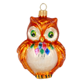 Vigilant Amber Sage | Hand-Painted Glass Ornament | Blubom 2020-165