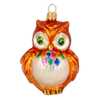 Vigilant Amber Sage | Hand-Painted Glass Ornament | Blubom 2020-165