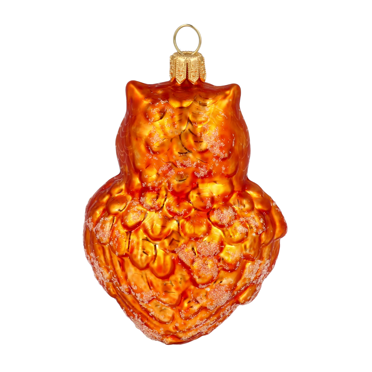 Vigilant Amber Sage | Hand-Painted Glass Ornament | Blubom 2020-165