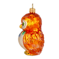 Load image into Gallery viewer, Amber Jeweled Owl Premium christmas glass ornament 2020-165
