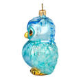 Załaduj obraz do przeglądarki galerii, Azure Frost Owl Premium christmas glass ornament 2020-166

