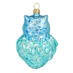 Vigilant Azure Sentinel | Hand-Painted Glass Ornament | Blubom 2020-166