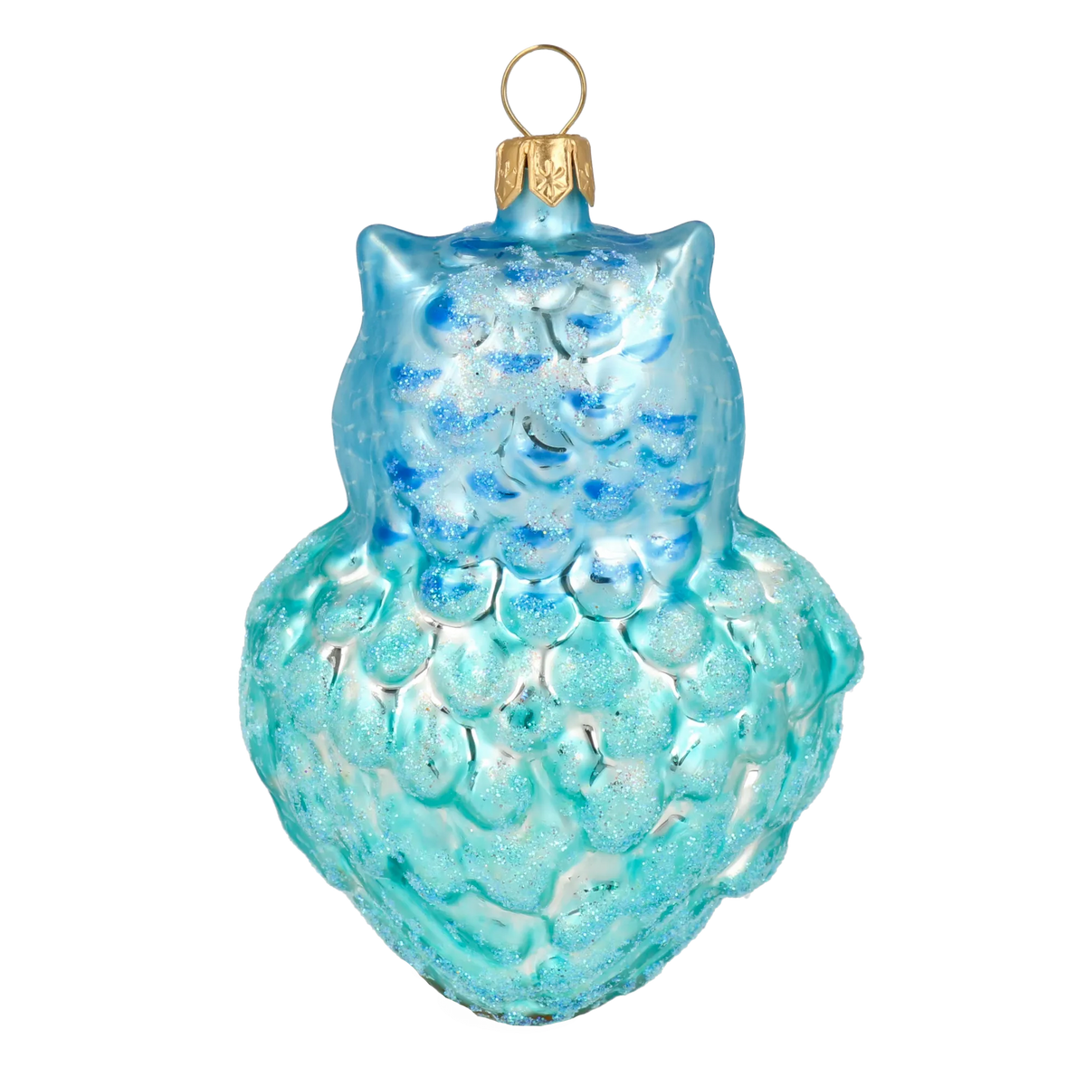 Vigilant Azure Sentinel | Hand-Painted Glass Ornament | Blubom 2020-166
