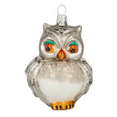 Plump Owl in Smoke
