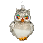 Vigilant Amber Sentinel | Hand-Painted Glass Ornament | Blubom 2020-167