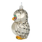 Vigilant Amber Sentinel | Hand-Painted Glass Ornament | Blubom 2020-167