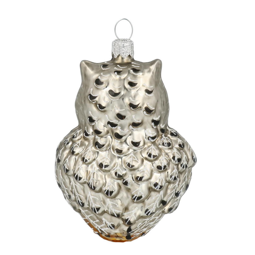 Vigilant Amber Sentinel | Hand-Painted Glass Ornament | Blubom 2020-167