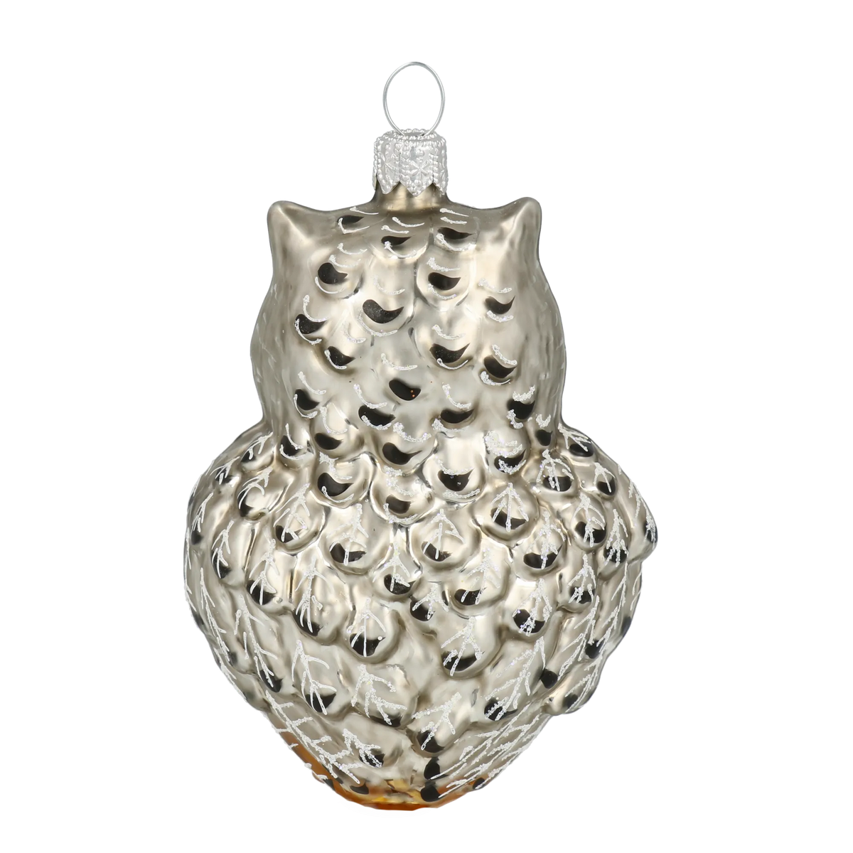 Vigilant Amber Sentinel | Hand-Painted Glass Ornament | Blubom 2020-167