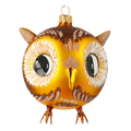 Vigilant Fledgling | Hand-Painted Glass Ornament | Blubom 2020-169