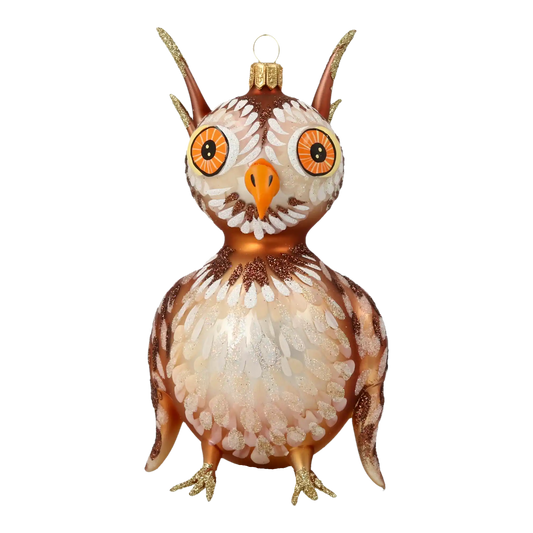 Zauroczona Sowa Szklana Ozdoba