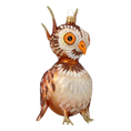 Load image into Gallery viewer, Twilight Owl  Handmade Glass Christmas ornament 2020-170
