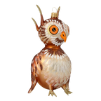 Astute Amber Sovereign | Hand-Painted Glass Ornament | Blubom 2020-170
