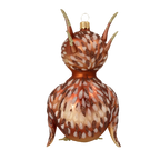 Astute Amber Sovereign | Hand-Painted Glass Ornament | Blubom 2020-170