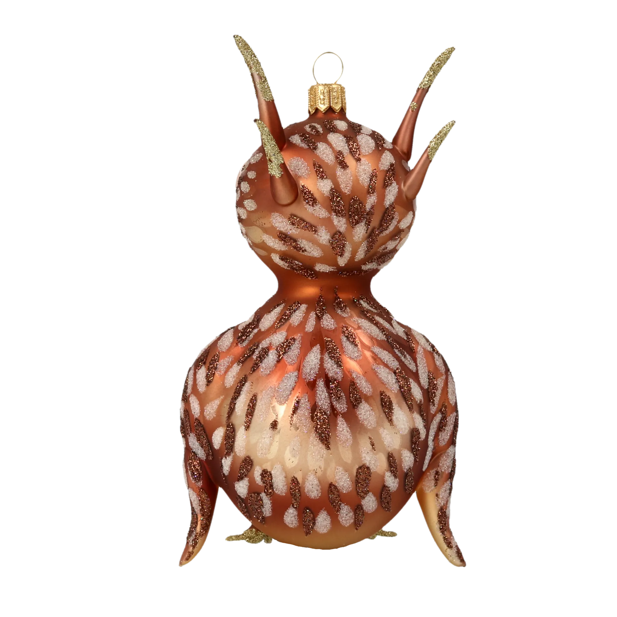 Twilight Owl  Handmade Glass Christmas ornament 2020-170
