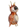 Załaduj obraz do przeglądarki galerii, Wise Owl. Handmade Glass Christmas ornament. 2020-171
