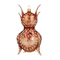 Załaduj obraz do przeglądarki galerii, Wise Owl. Handmade Glass Christmas ornament. 2020-171
