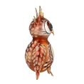 Załaduj obraz do przeglądarki galerii, Wise Owl. Handmade Glass Christmas ornament. 2020-171
