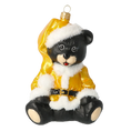 Załaduj obraz do przeglądarki galerii, Golden Santa Teddy Premium christmas glass ornament 2020-193
