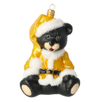 Saffron Mantle Sentinel | Hand-Painted Glass Ornament | Blubom 2020-193