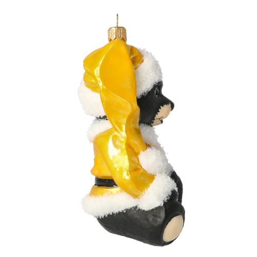 Saffron Mantle Sentinel | Hand-Painted Glass Ornament | Blubom 2020-193
