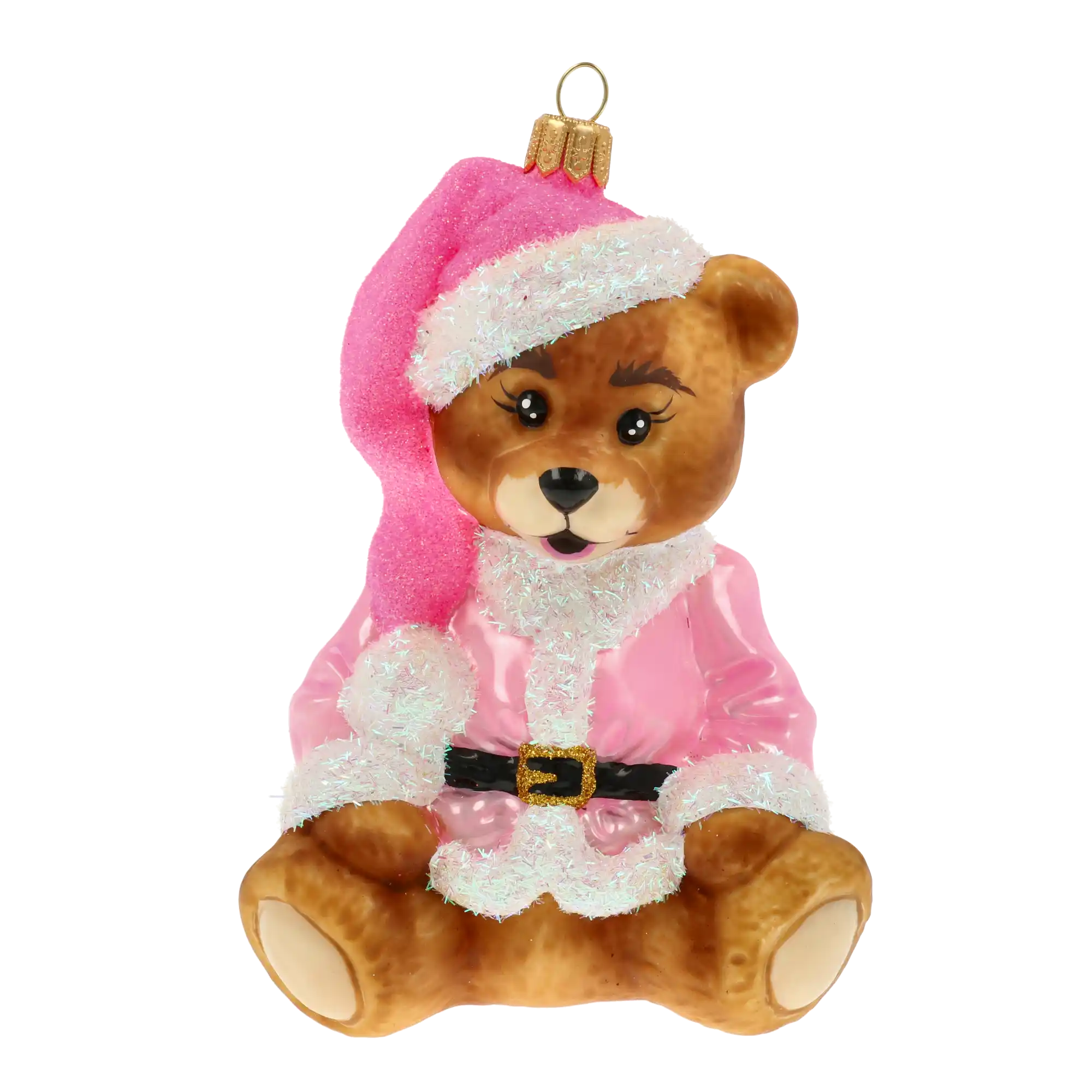 Miś W Kubraczku Szklana Ozdoba