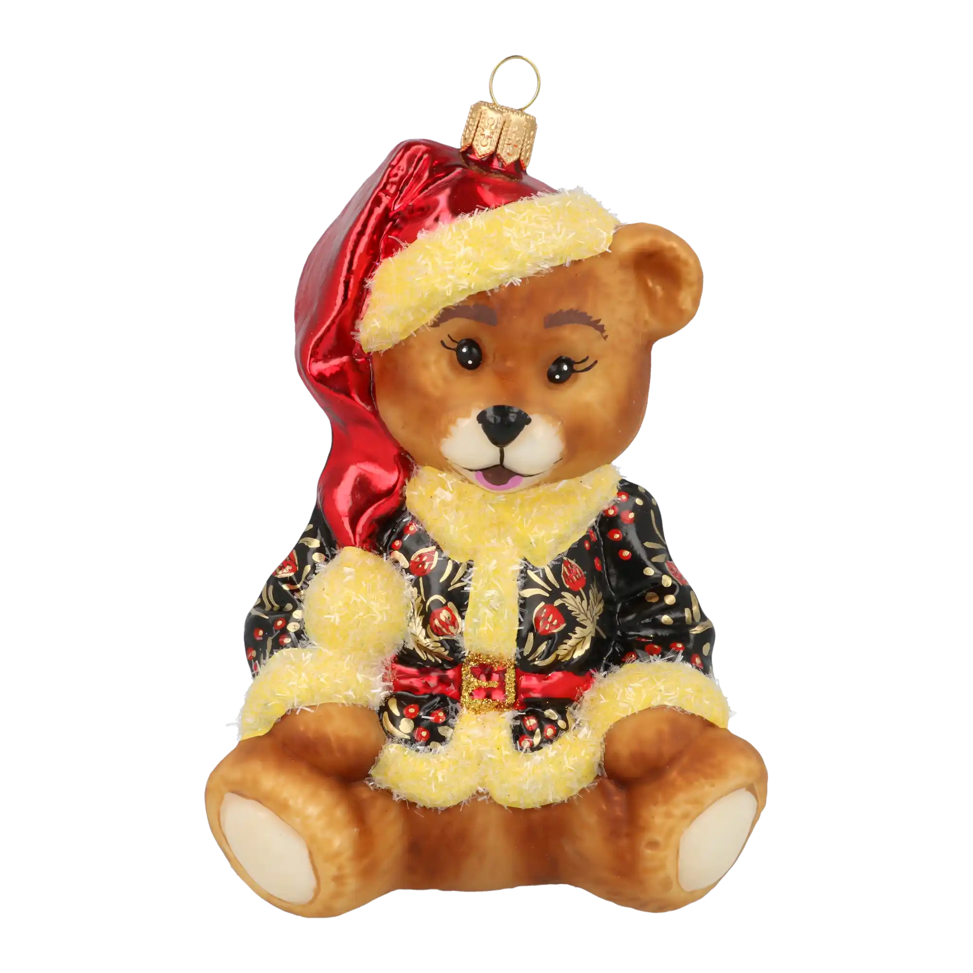 Miś W Kubraczku Szklana Ozdoba