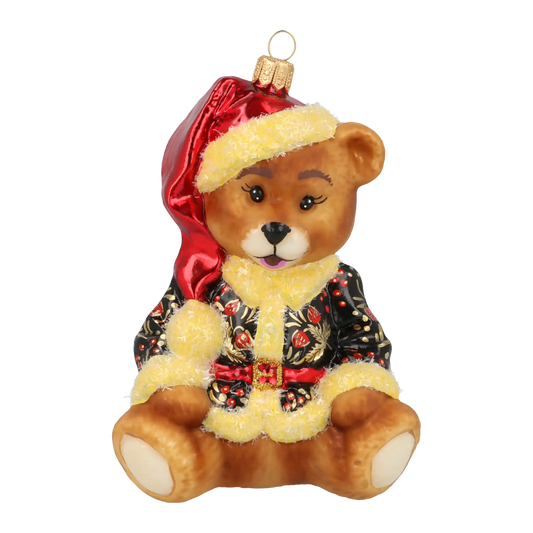 Miś W Kubraczku Szklana Ozdoba