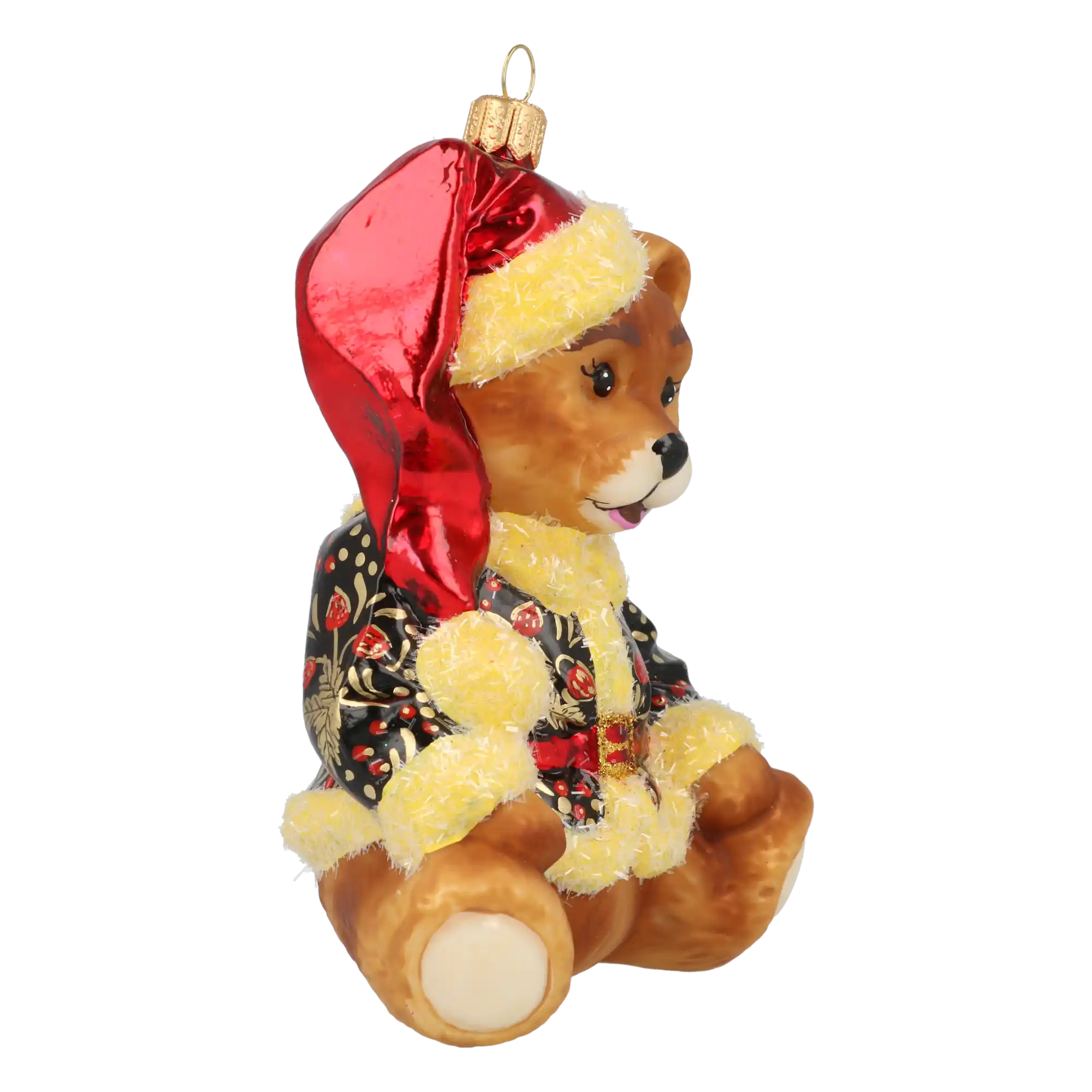 Miś W Kubraczku Szklana Ozdoba