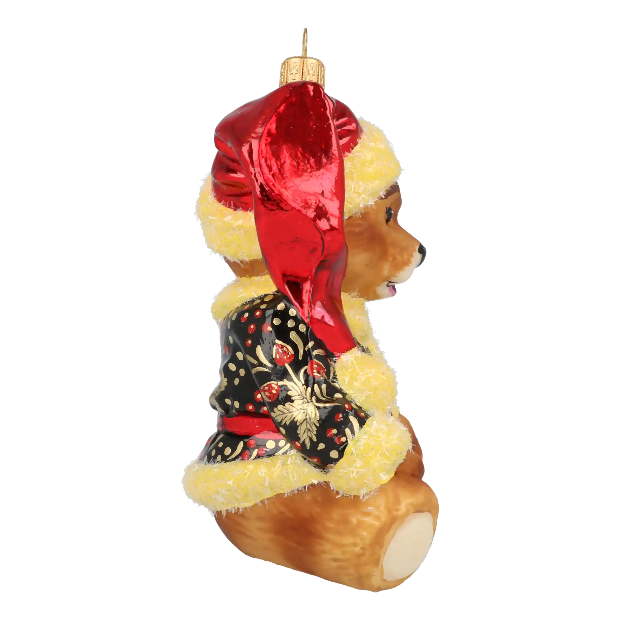 Miś W Kubraczku Szklana Ozdoba