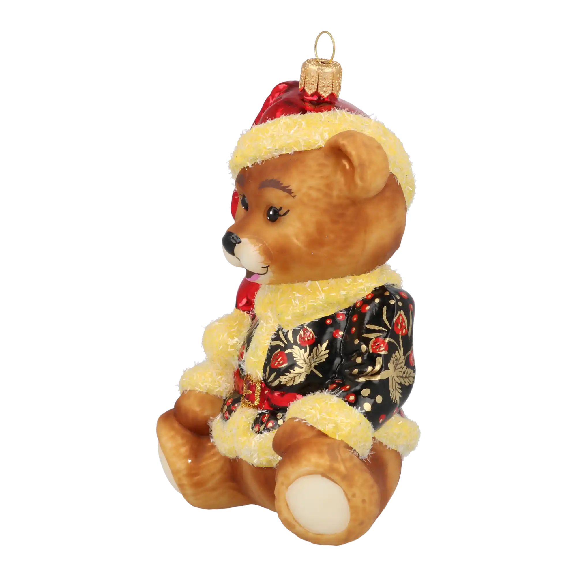 Miś W Kubraczku Szklana Ozdoba